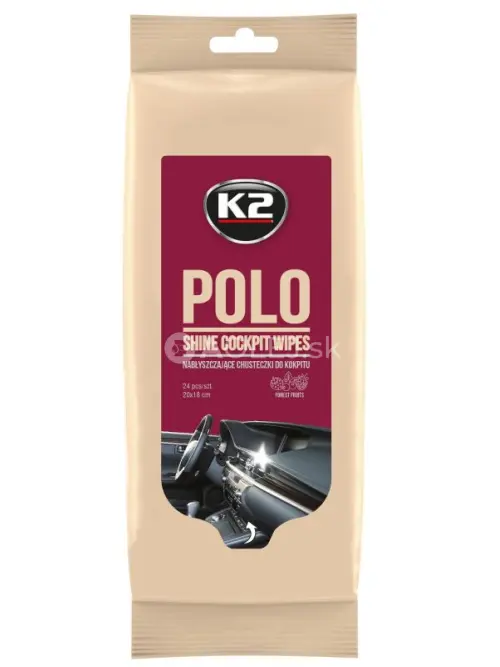 K2 Polo Shine Cockpit Wipes - utierky na palubnú dosku 24ks