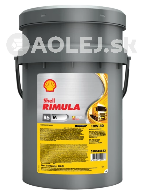 Shell Rimula R6 M 10W-40 20L