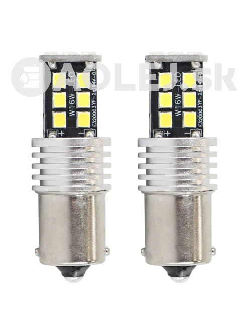 LED žiarovky CANBUS 2835 15SMD 1156 BA15S P21W R10W R5W White 12V/24V