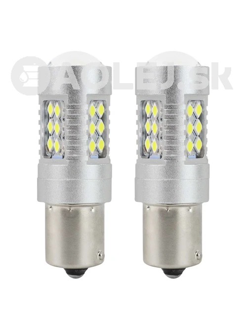 LED žiarovky CANBUS 3030 24SMD 1156 BA15S P21W White 12V/24V