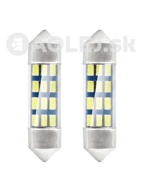 LED žiarovky STANDARD 3014 12SMD Festoon C5W C10W C3W 36mm White 12V