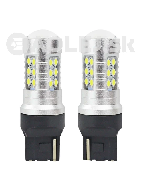 LED žiarovky CANBUS 3030 24SMD T20 7440 W21W White 12V/24V