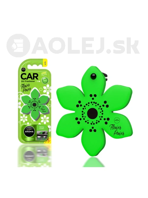 Osviežovač vzduchu AROMA CAR FLOWER POWER Fancy Green Polymér