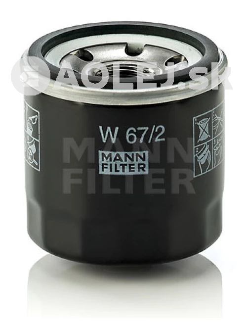 Olejový filter MANN FILTER W 67/2