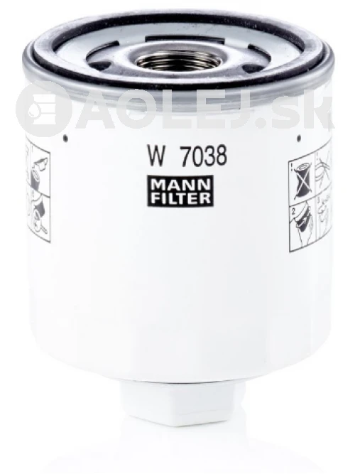 Olejový filter MANN FILTER W 7038