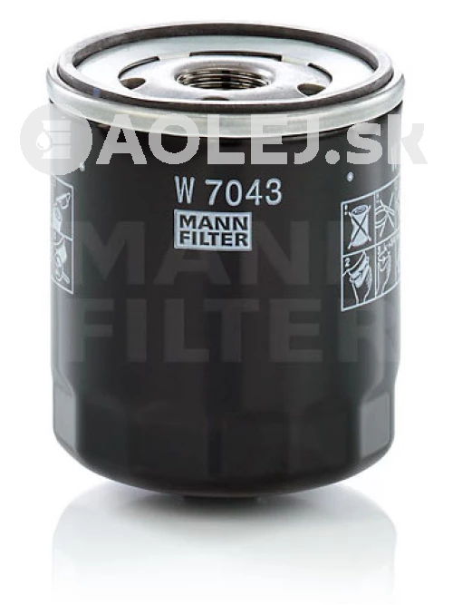 Olejový filter MANN FILTER W 7043