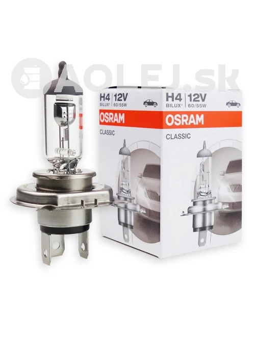 Halogénová žiarovka Osram Classic H4 12V 60/55 P43T