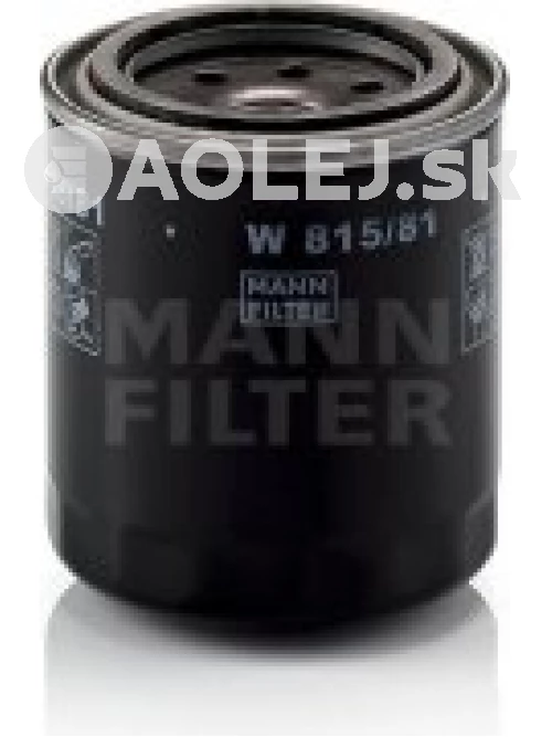Olejový filter MANN FILTER W 815/81