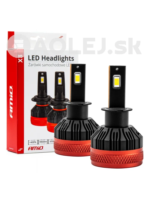 LED žiarovky hlavného svietenia H3 X3 Series AMiO