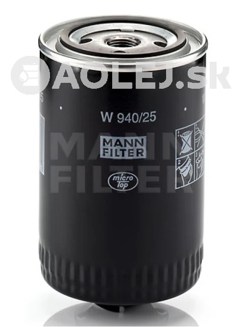 Olejový filter MANN FILTER W 940/25