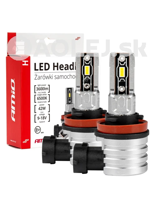 LED žiarovky hlavného svietenia H8/H9/H11 H-mini Series AMiO