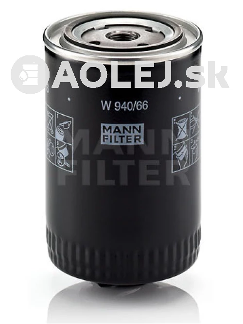 Olejový filter MANN FILTER W 940/66