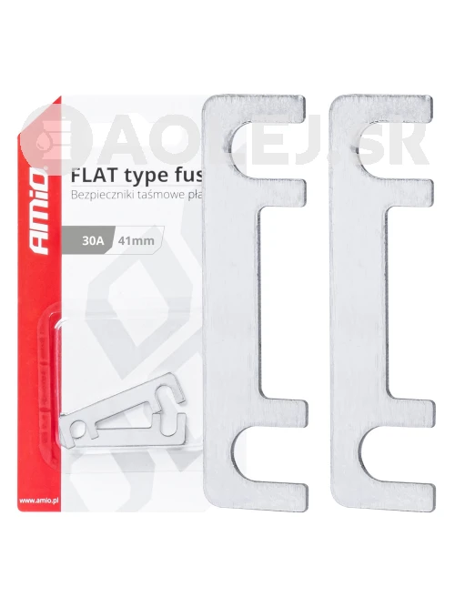 Ploché páskové poistky FLAT 41mm 30A AMIO-03489