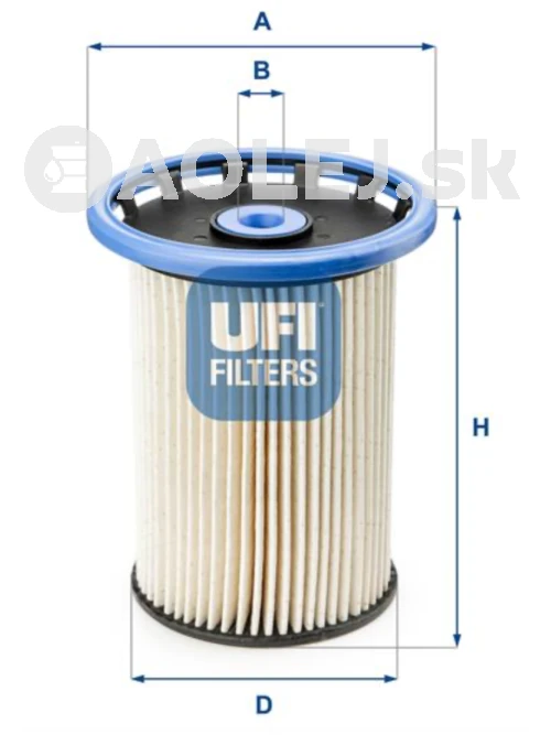 Palivový filter UFI 26.025.00