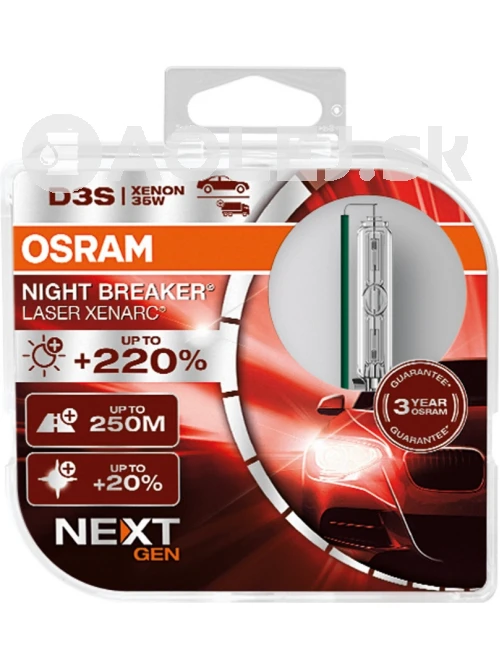 Osram 35W PK32D-5 D3S Xenarc Night Breaker Laser Nextgen Box