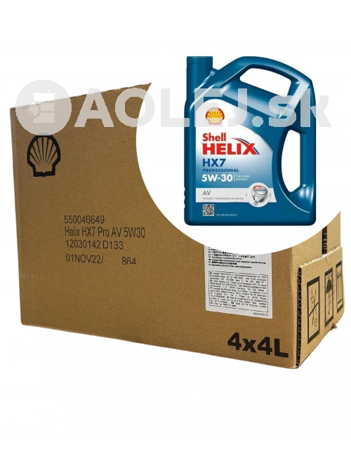 Shell Helix HX7 Professional AV 5W-30 4x4L