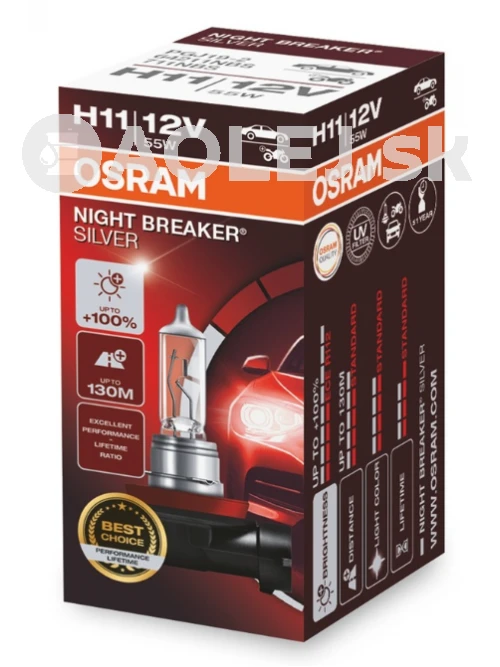 Osram H11 12V 55W PGJ19-2 Night Breaker Silver 