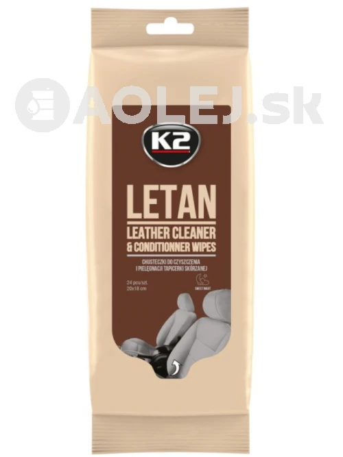 K2 Letan Wipes - vlhčené utierky na kožu 24ks