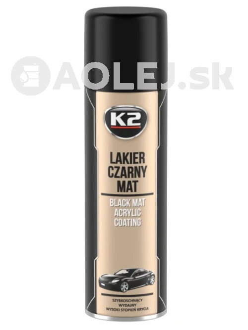 K2 Black Matt Acrylic Coating 500ml