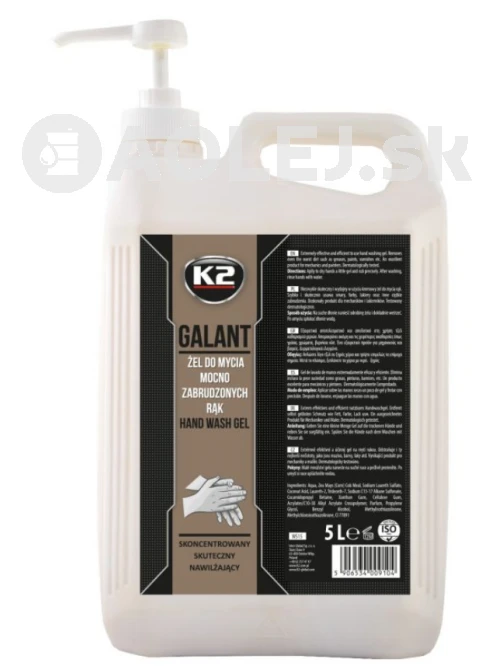 K2 Galant Hand Gel With Pump 5L