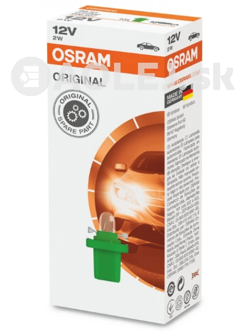 Osram 12V 2W B8,5d Original Line