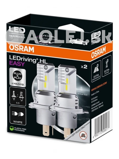 Osram H4/H19 LEDriving HL Easy 6000K 2ks