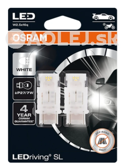 Osram P27/7W 12V 1,7W W2,5x16q LEDriving SL (biela) - blister