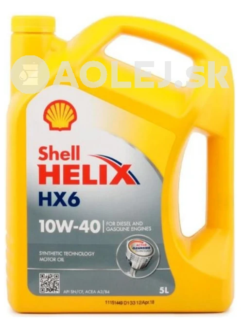 Shell Helix HX6 10W-40 5L