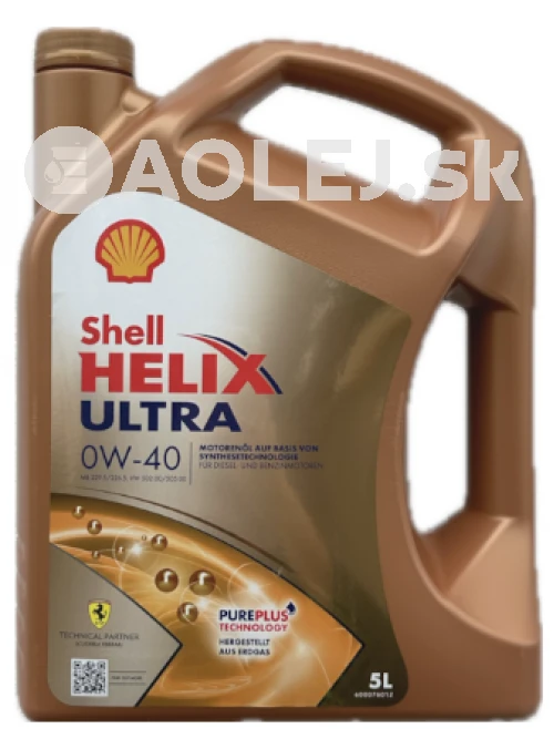 Shell Helix Ultra 0W-40 5L 
