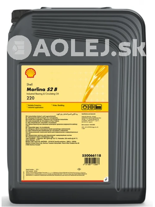 Shell Morlina S2 B 220 20L