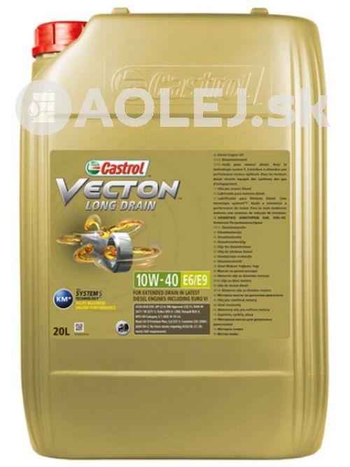 Castrol Vecton Long Drain 10W-40 E6/E9 20L