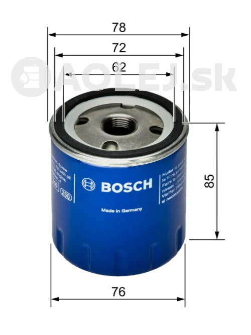 Olejový filter P3261 Bosch 0451103261