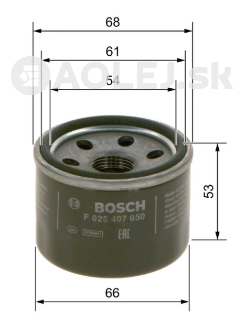 Olejový filter P7050 Bosch F026407050