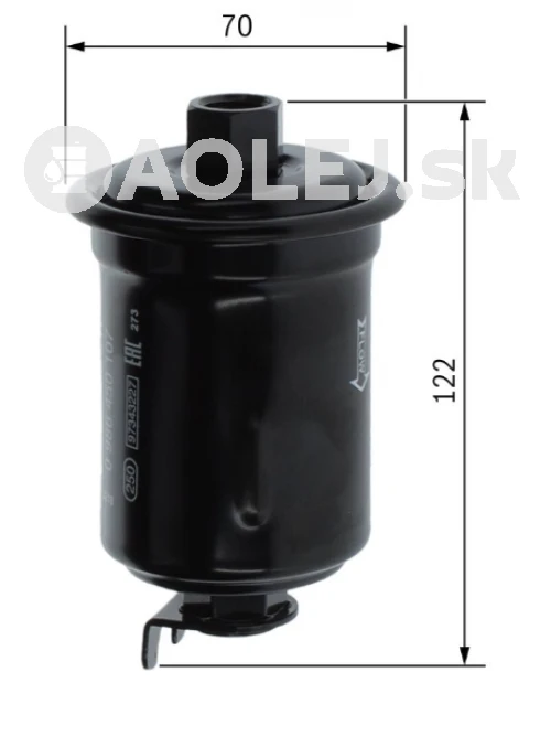 Palivový filter F0107 Bosch 0986450107