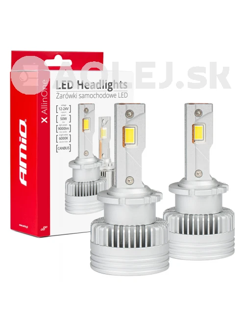 LED žiarovky hlavného svietenia D2S D2R D4S D4R X AllinOne canbus 6000K AMIO-03670