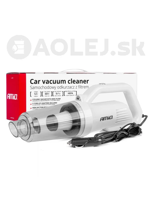 Vysávač do auta 12V 60W HEPA 5kPa AMIO-03691