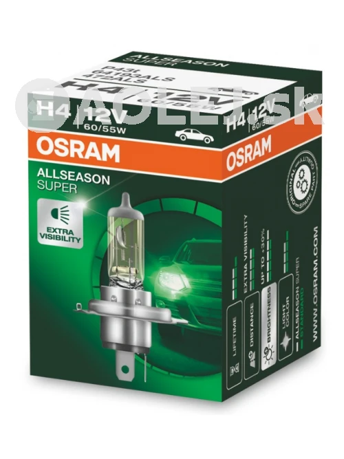 Osram H4 12V 60/55W P43t Allseason Super