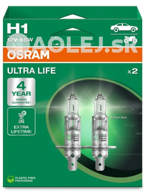 Osram H1 12V 55W P14,5s Ultra Life Box