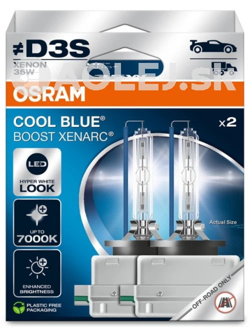 Osram D3S 35W PK32D-5 Xenarc Cool Blue Boost 2ks