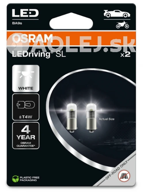 Osram T4W 12V 1W BA9s LEDriving SL - blister 2ks