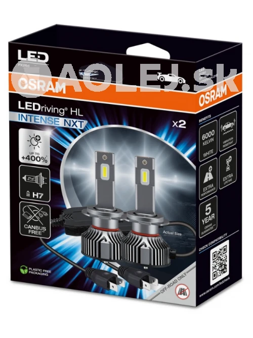 Osram H7 +400% LEDriving HL Intense Next 2ks