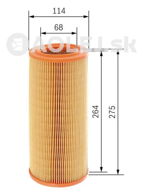 Vzduchový filter S3553 Bosch 1457433553