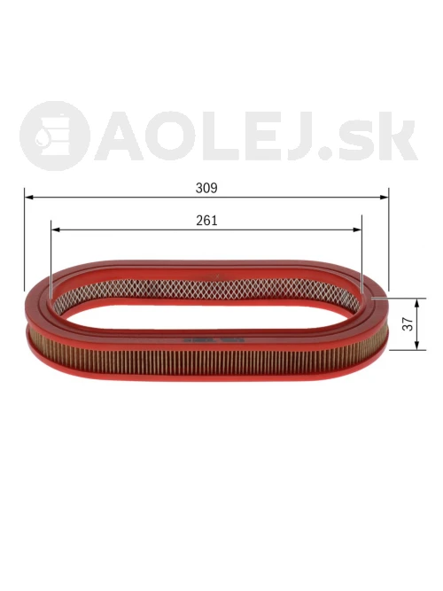 Vzduchový filter S3648 Bosch 1457433648