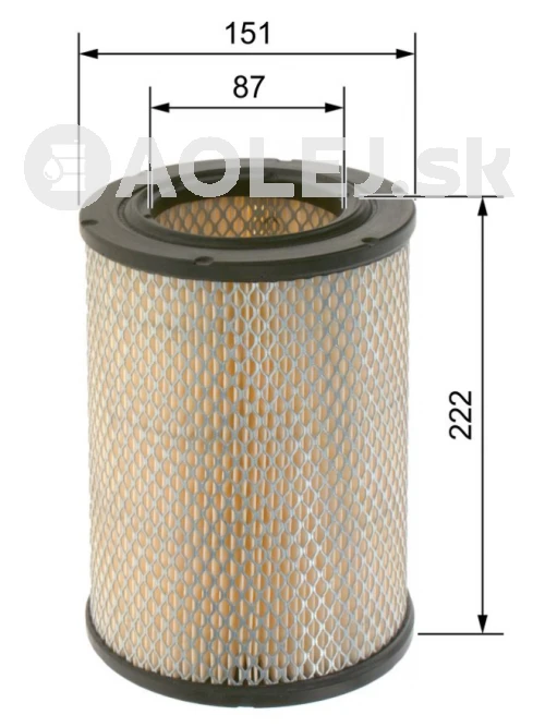 Vzduchový filter S9056 Bosch 1457429056