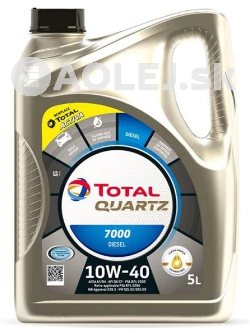 Total Quartz 7000 Diesel 10W-40 5L