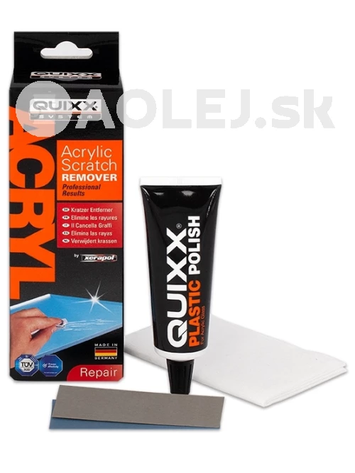 Quixx Odstraňovač škrabancov z akrylového skla a plexiskla 50g