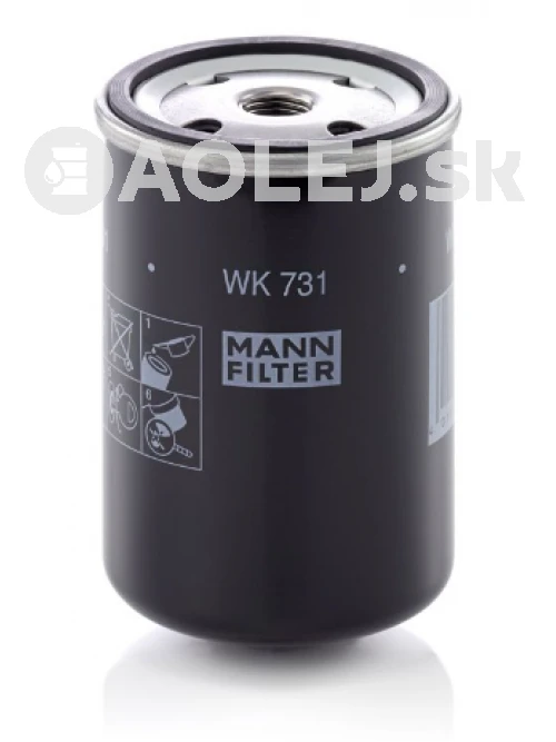 Palivový filter MANN FILTER WK 731