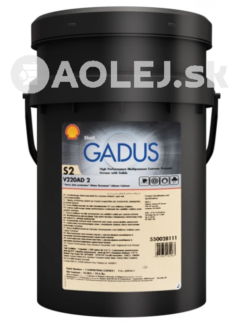 Shell Gadus S2 V220AD 2 18kg