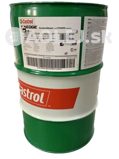 Castrol Edge Turbo Diesel 5W-40 60L