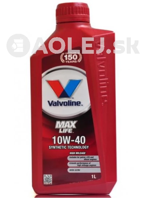 Valvoline Max Life 10W-40 1L